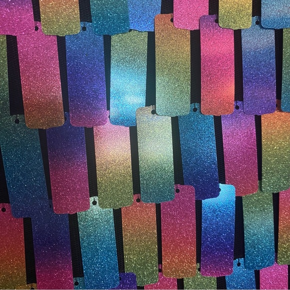 Sheer glam Plus Size Fun- Multiple Color - sparkle shimmer top - sequins - Picture 7 of 7